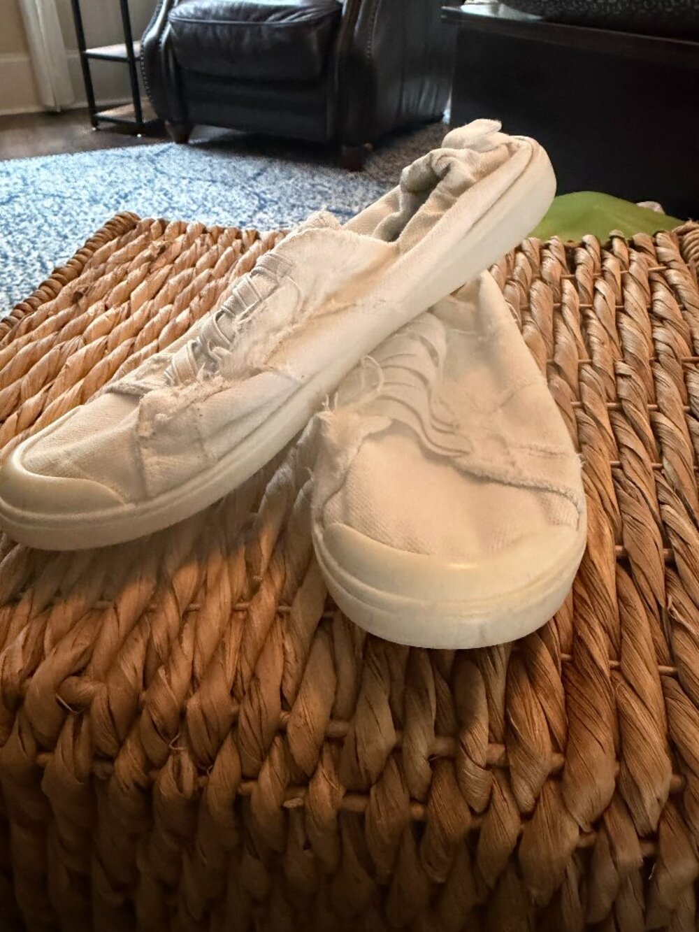 Blowfish canvas slip-on's